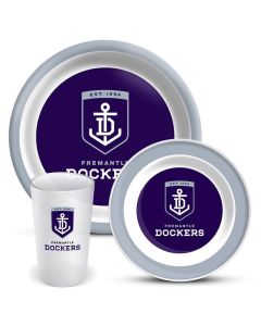 Fremantle Dockers AFL 3 Piece Melamine Dinner Set