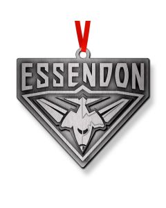 Essendon Bombers AFL Metal Christmas Tree Ornament Decoration