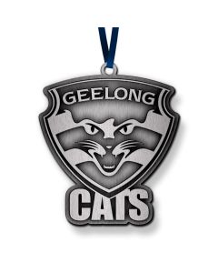 Geelong Cats AFL Metal Christmas Tree Ornament Decoration