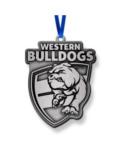 Western Bulldogs AFL Metal Christmas Tree Ornament Decoration