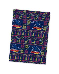 Adelaide Crows AFL Xmas Team Logo Wrapping Paper Giftwrap