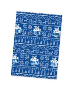 North Melbourne Kangaroos AFL Xmas Team Logo Wrapping Paper Giftwrap
