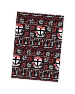 St Kilda Saints AFL Xmas Team Logo Wrapping Paper Giftwrap