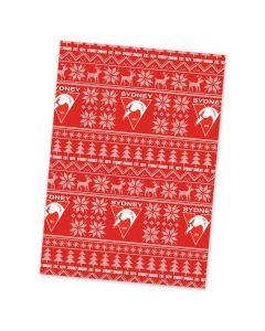Sydney Swans AFL Xmas Team Logo Wrapping Paper Giftwrap