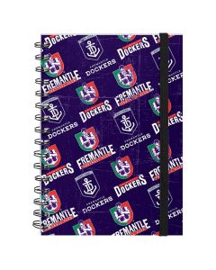 Fremantle Dockers AFL A5 Spiral Hard Cover Notebook