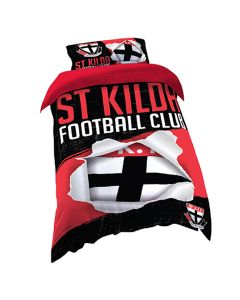 St Kilda Saints AFL Logo Doona Cover - Single Size