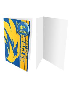 West Coast Eagles AFL Badge Greeting Card