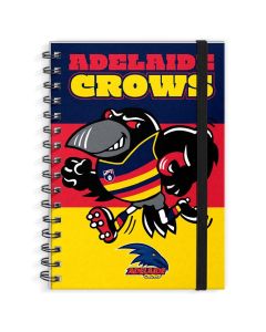 Adelaide Crows AFL A4 Spiral Hard Cover Mascot Notebook