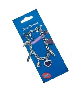 Melbourne Demons AFL Charm Bracelet