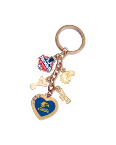 West Coast Eagles AFL Premiers 2018 Charm Keyring