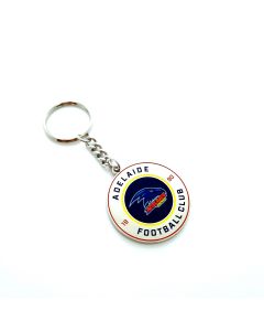 Adelaide Crows AFL Team Round Logo Metal Keyring