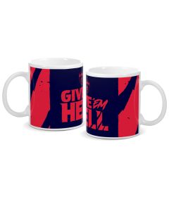 Melbourne Demons AFL Hell Script Coffee Cup
