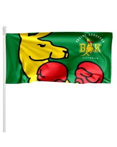 AOC Boxing Kangaroo Pole Flag Australian Olympic Committee