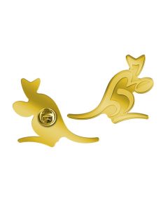 Australian Wallabies Gold Kangaroo Lapel Pin