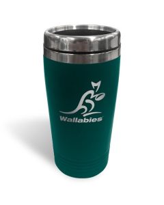Australian Wallabies Rugby Union Stainless Steel Travel Cup Mug 