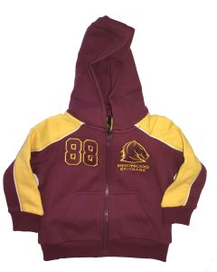 Brisbane Broncos NRL Hoodie Jacket size 0