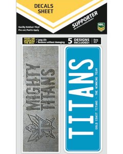 Gold Coast Titans NRL UV Bumper Stickers