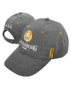 Bundaberg Rum Grey Logo Baseball Cap With Pip