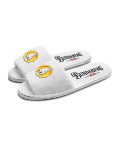 Bundaberg Rum White Logo Open Toed Slippers Size 6/7