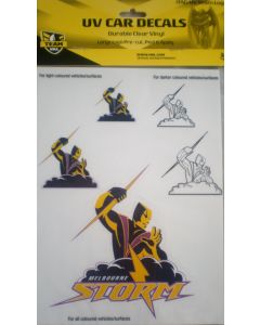 Melbourne Storm NRL UV Car Decals 5 Stickers per sheet