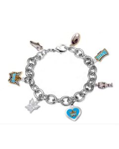 Gold Coast Titans NRL Charm Bracelet