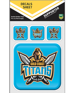 Gold Coast Titans NRL App Icon Car Decals