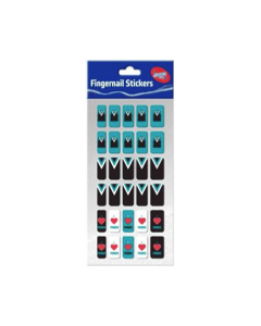 Port Adelaide Power AFL Team Fingernail Stickers 
