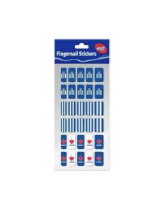 North Melbourne Kangaroos AFL Team Fingernail Stickers 