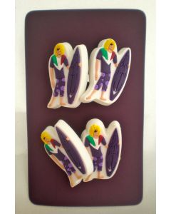 Fremantle Dockers AFL Team Mascot Hair Ties 
