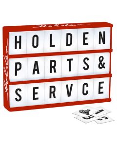 Holden Light Up Box With Letters
