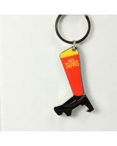 Gold Coast Suns AFL Boot Bottle Opener Keyring