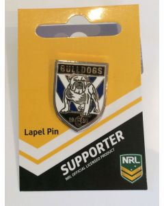 10 x Canterbury Bulldogs NRL Logo Lapel Pins 
