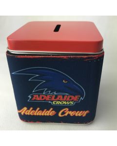 Adelaide Crows AFL Tin Square Money Box