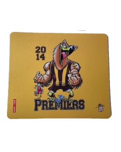 Hawks Premiers 2014 Mascot Paul Harvey Design Mouse Mat 