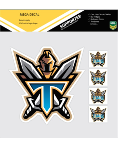 Gold Coast Titans NRL Supersized Club Logo Stickers