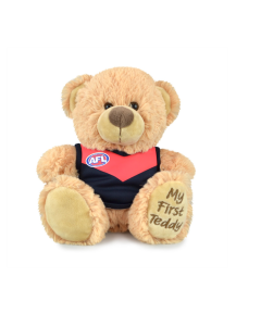 Melbourne Demons AFL First Teddy Bear 23cm Plush Stuffed Animal 