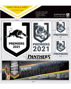 Penrith Panthers NRL 2021 Premiers Giant Decal Sheet