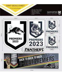 Penrith Panthers NRL 2023 Premiers Giant Decal Sheet