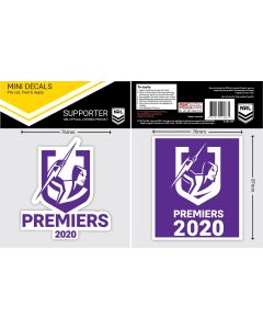 Melbourne Storm NRL 2020 Premiers Mini Decal Stickers
