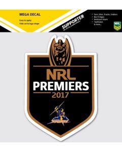 Melbourne Storm NRL 2017 Premiers Black Shield Sticker