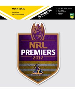 Melbourne Storm NRL 2017 Premiers Grunge Shield Sticker