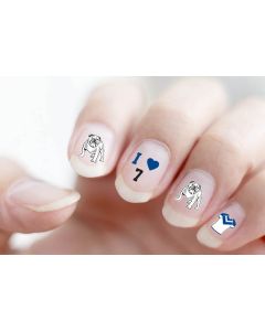 Canterbury Bulldogs NRL Nail Art Decals