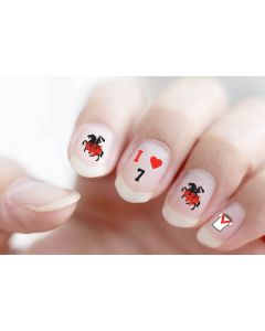 St George Dragons NRL Nail Art Decals