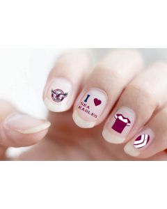 Manly Sea Eagles NRL Nail Art Decals