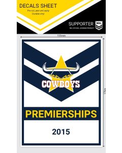 North Queensland Cowboys NRL Heritage Premiership Decal Sticker