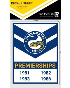 Parramatta Eels NRL Heritage Premiership Decal Sticker