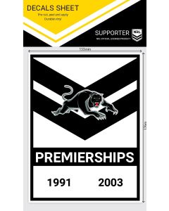 Penrith Panthers NRL Heritage Premiership Decal Sticker