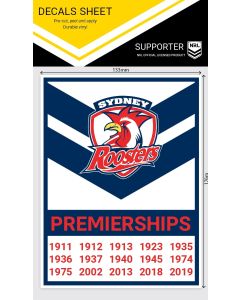 Sydney Roosters NRL Heritage Premiership Decal Sticker