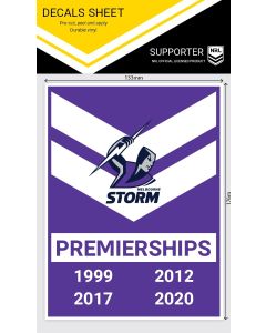 Melbourne Storm NRL Heritage Premiership Decal Sticker