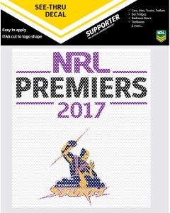 Melbourne Storm NRL 2017 Premiers See-Thru Sticker